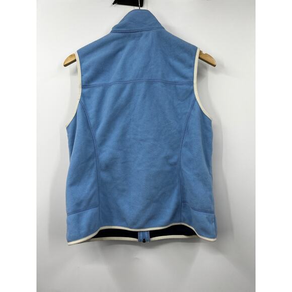 L.L. Bean‎ Women's Full Zip Fleece Vest Jacket Sleeveless Solid Blue Size S - Picture 6 of 6